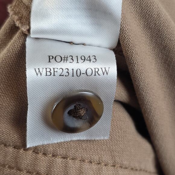 Faherty Pants Women's 28 Brown Corduroy Wide Leg High Rise - Picture 7 of 11